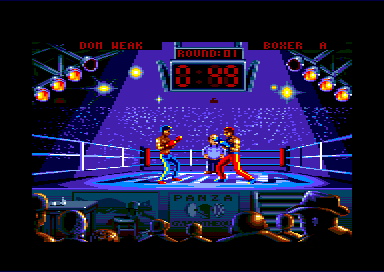 Panza Kickboxing Ingame screen (Loriciel, 1991)