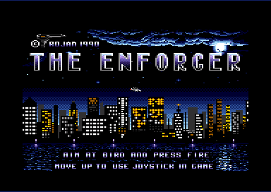 The Enforcer - Title screen (Trojan, 1990)